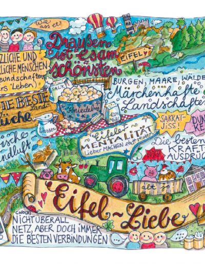 Thema: "Eifel-Liebe" - 21 x 21 cm | ©Foto/Illustration: Kerstin Stedem-Braun - Dimension Zwo | Visuelle Kommunikation in Bitburg